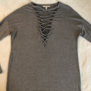 Long sleeve gray shirt